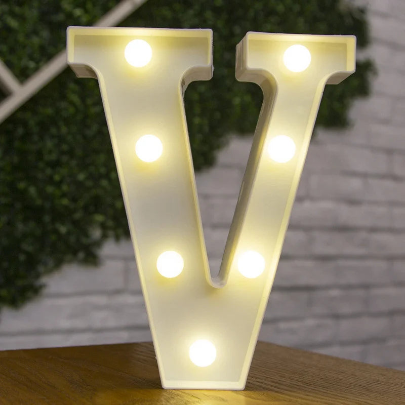 Alphabet & Number LED Night Lights – Personalized Letter Lamps for Birthday Parties, Weddings, Bedrooms, Wall Decor & Home Decorations