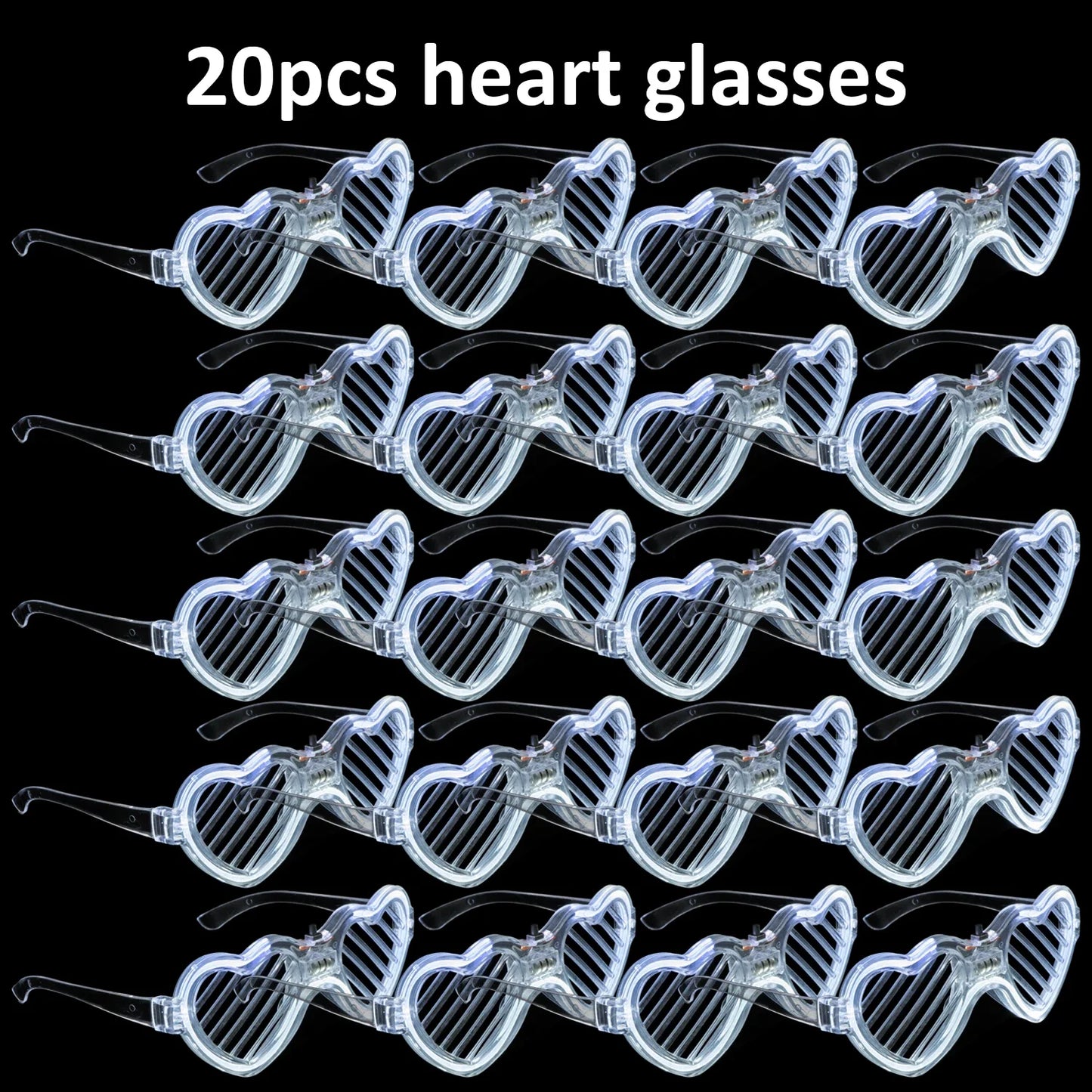Juego de recuerdos LED para bodas – Gafas luminosas, pulseras que brillan en la oscuridad y anillos parpadeantes para bodas