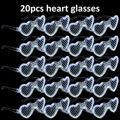 Juego de recuerdos LED para bodas – Gafas luminosas, pulseras que brillan en la oscuridad y anillos parpadeantes para bodas