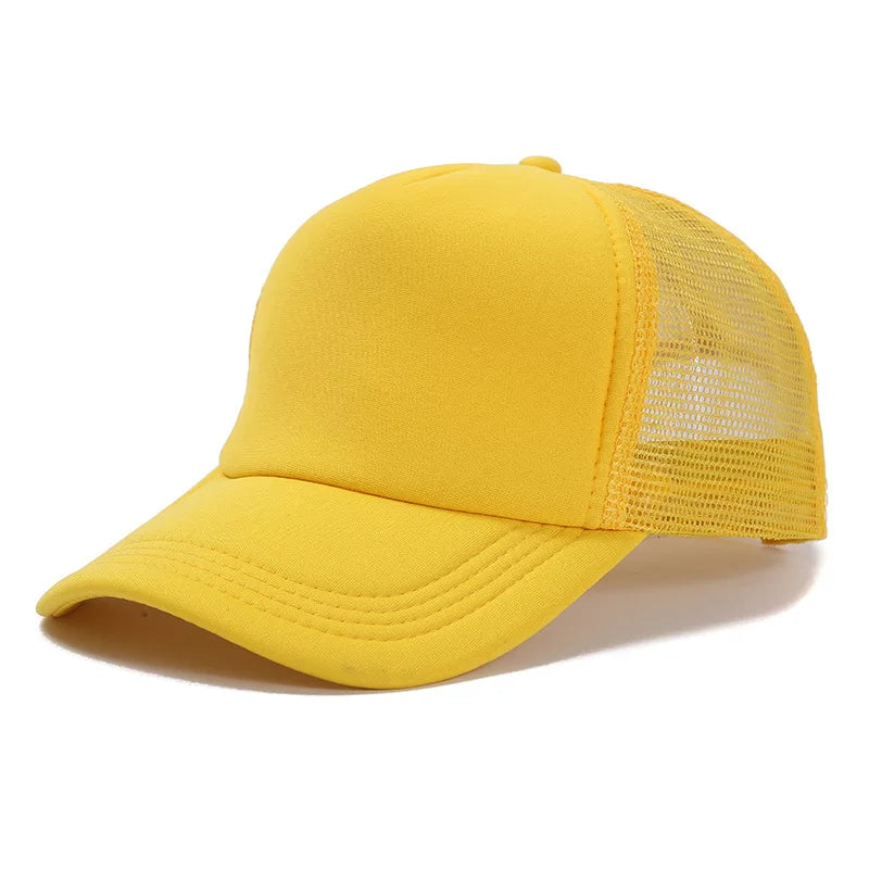 Gorra Trucker de Malla de 5 Paneles con Logotipo Personalizado – Gorra de Béisbol Ajustable para Hombres y Mujeres, Equipos Deportivos y Uso al Aire Libre en Verano