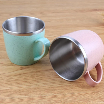 Pokémon Stainless Steel Mug – Pikachu, Snorlax & Eevee Cartoon Drink Cup