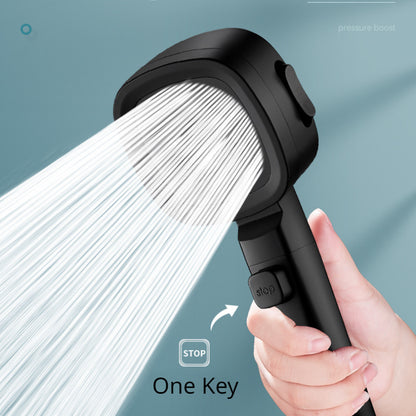 Pommeau de douche haute pression – Pulvérisateur de douche à main 3 modes à économie d'eau, fonction d'arrêt à une touche, accessoire de douche de salle de bain réglable pour la maison
