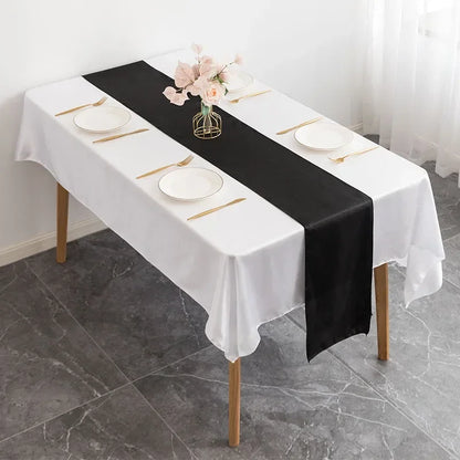 Luxury Satin Table Runner – Modern Elegant Pattern Table Decoration for Wedding, Birthday Party, Hotel, Banquet & Events