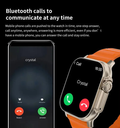 Smartwatch Men 49mm Series 8 Ultra 2.3" AMOLED NFC GPS Waterproof (2025)