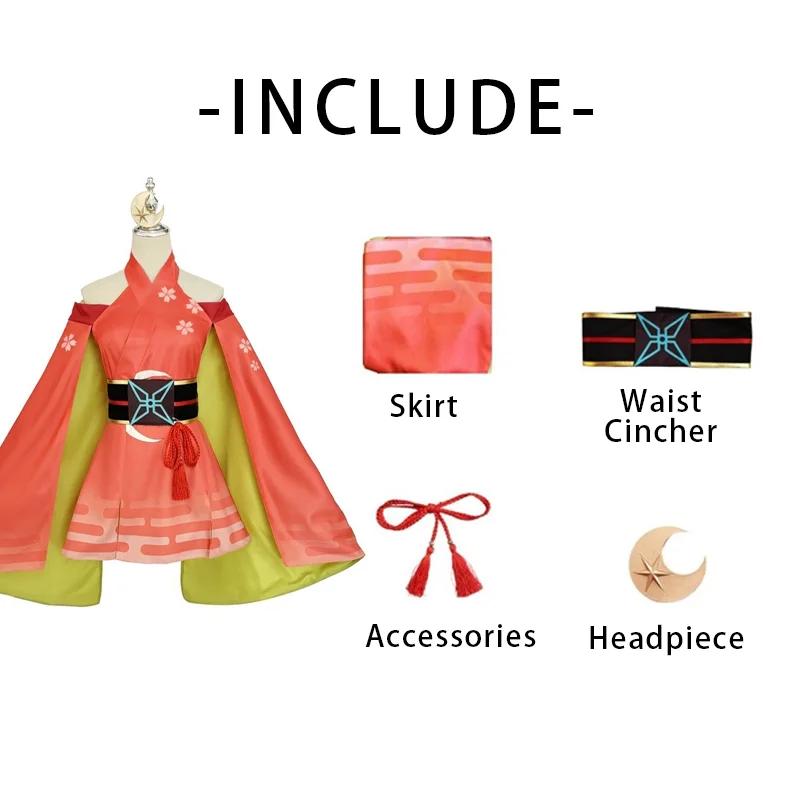 Cosmic Princess Kaguya Cosplay Costume – Full Dress Set with Headwear & Accessories | Anime Role Play Outfit (Halloween / Party)