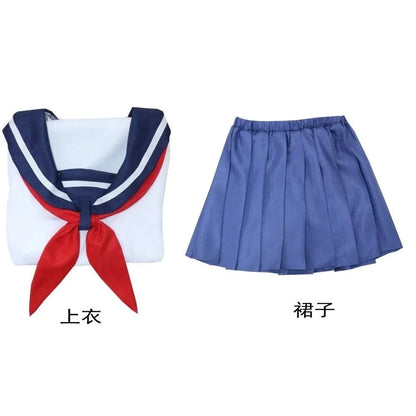 Anime School Style Cosplay Costume Set – JK-Inspired Uniform Outfit for Women, Synthetic Roleplay Costume for Halloween, Party & Convention Wear