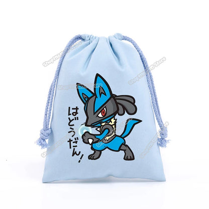 Pokémon Drawstring Storage Bags – Pikachu, Squirtle, Charmander & Charizard Party Gift Pouch
