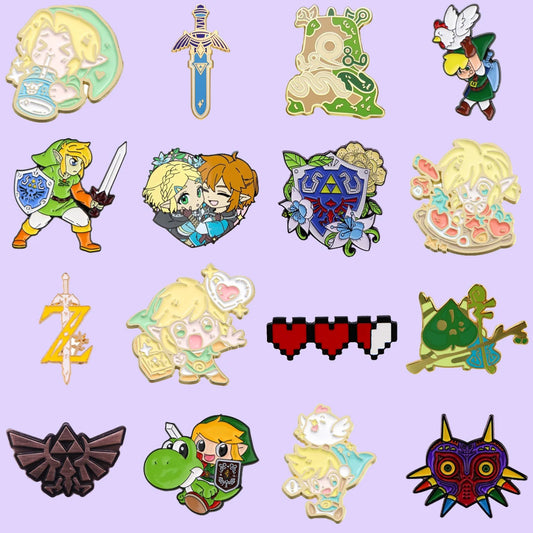 Pines Esmaltados de Juego de Anime – Juego de Broches de Solapa Metálicos para Mochila, Disfraz y Accesorios de Cosplay, Regalo