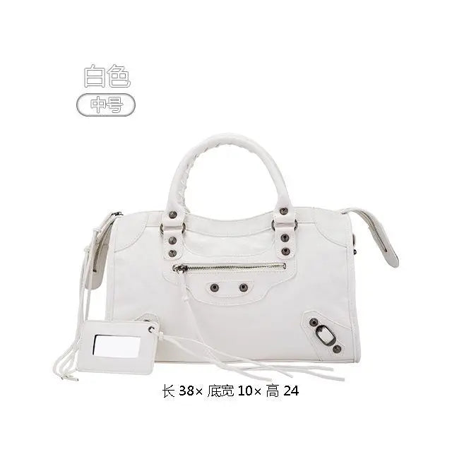 Bolso de Hombro de Motociclista Urbano para Mujer – Bolso de Mano Cruzado de Lujo de Diseñador, Bolso de Gran Capacidad de Moda Otoño Invierno 2025 para el Viaje Diario, Viajes y Estilo Casual