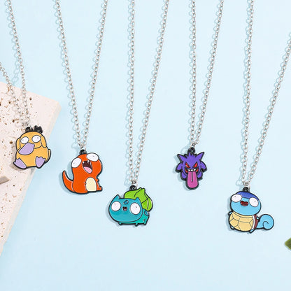Pokémon Metal Figure Toy – Pikachu, Squirtle, Psyduck & Charmander Collectible Gift