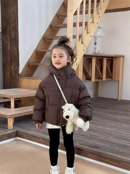 Kids’ Warm Hooded Winter Coat – Cotton-Padded Jacket for Boys & Girls, Autumn and Winter Outerwear for Ages 3–12 Years