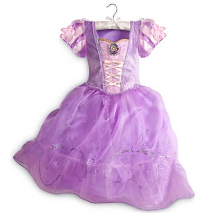 Vestido de disfraz de princesa para niña – Traje de fiesta de cuento de hadas para Halloween, carnaval y regalos de cumpleaños
