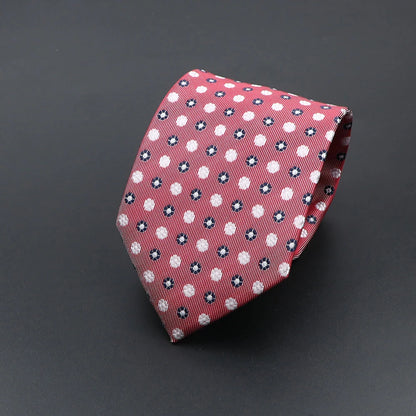 Corbata de hombre de fantasía con perro de dibujos animados, Paisley, rayas y lunares para negocios y bodas
