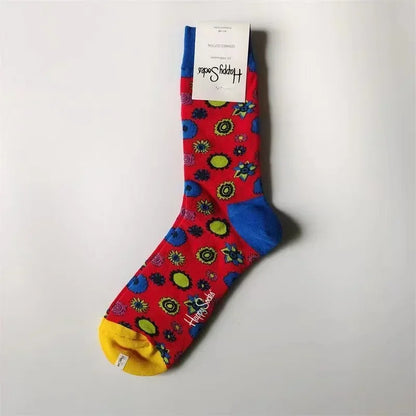 2025 Men’s Classic Crew Socks – Cotton Sports Socks for Comfortable Everyday & Athletic Wear, Sizes 41–46