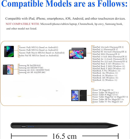 Lápiz Óptico Recargable para Xiaomi Redmi Pad 2, Pad SE 8.7, Pad 7S, 6S Pro, Pad 7, Pad 6, Pad 5 y Pro 11" – No Requiere Bluetooth