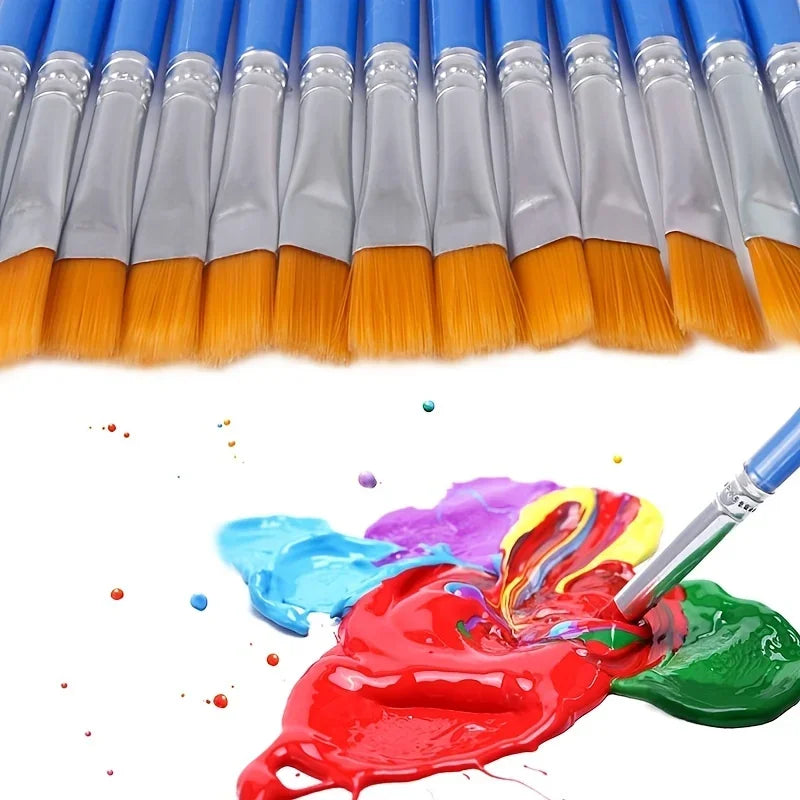 Set de 20 pinceles – Pinceles de artista multiusos para pintura acrílica, acuarela, óleo, manualidades y proyectos de arte DIY