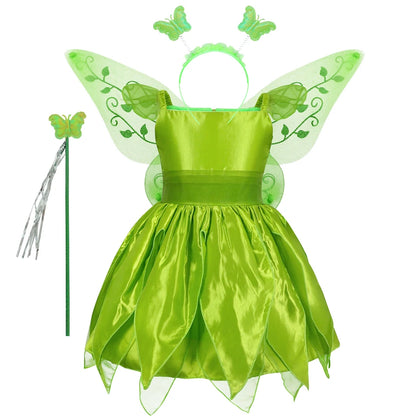 Girls’ Princess Cosplay Dress – Elsa, Anna & Rapunzel-Inspired Kids Costume for Halloween, Birthday Parties & Dress-Up Events