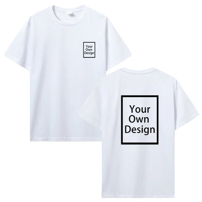 Camiseta de Algodón Personalizada – Camiseta de Verano de Manga Corta para Hombre | Foto, Logotipo y Diseño Personalizado Impreso DIY Ropa Casual