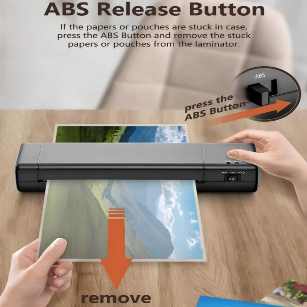 9-Inch A3/A4 Laminating Machine – Fast 90-Second Preheat Hot & Cold Laminator for Documents, Photos, Cards & Office Use