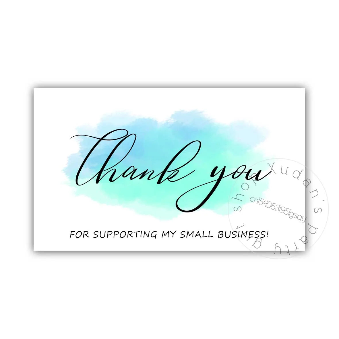 30PCS Thank You for Supporting My Small Business Cards – Appreciation Greeting Cardstock for Sellers, Customers & Gift Orders