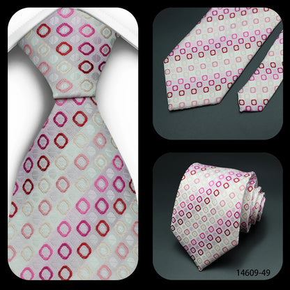 Corbata Floral de Puntos para Hombre – Corbata Casual de Moda Azul Roja Amarilla para Negocios, Bodas y Ocasiones Formales | Accesorio de Regalo