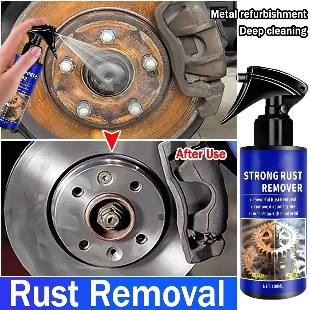 Automotive Rust Remover Spray – Fast-Acting Metal & Iron Rust Cleaner for Car Parts, Exhaust Pipes, Tools & Stain Removal