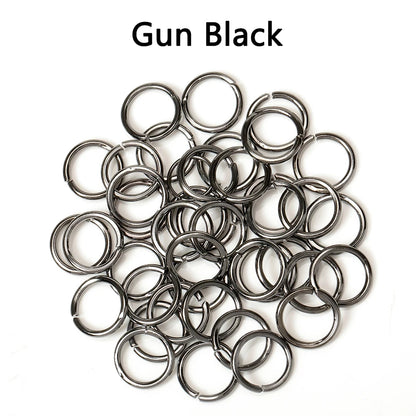 200-Piece Open Jump Rings Connectors Set – Metal Split Rings for DIY Necklaces, Bracelets, Earrings, Pendants & Jewelry Making Crafts