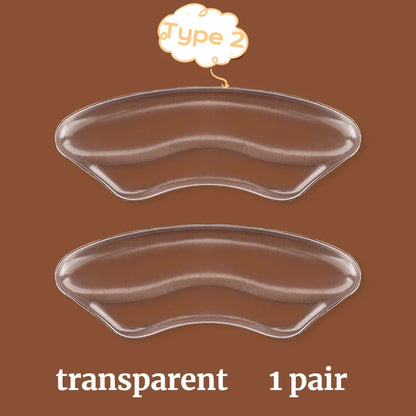 2PCS Invisible Silicone Gel Heel Pads – Adhesive Back Heel Protector Patches for Shoes, Cushioned Foot Care & Comfort Inserts