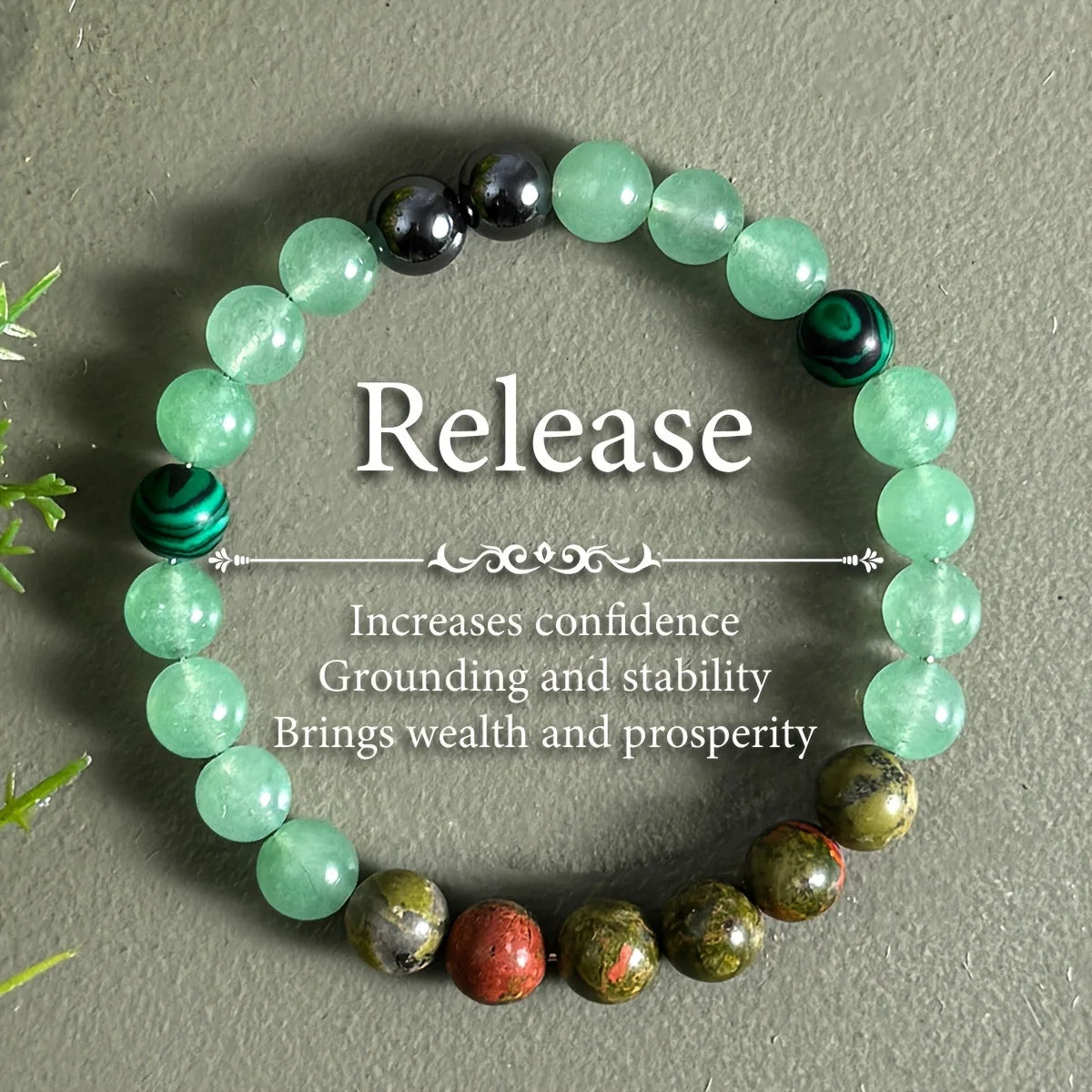 Pulsera de Cuentas de Piedra Natural – Pulsera de Cristal Simbólica para Mujeres y Hombres, Protección Espiritual, Amor Propio y Regalo de Joyería de Moda