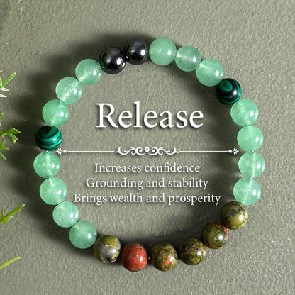 Pulsera de Cuentas de Piedra Natural – Pulsera de Cristal Simbólica para Mujeres y Hombres, Protección Espiritual, Amor Propio y Regalo de Joyería de Moda
