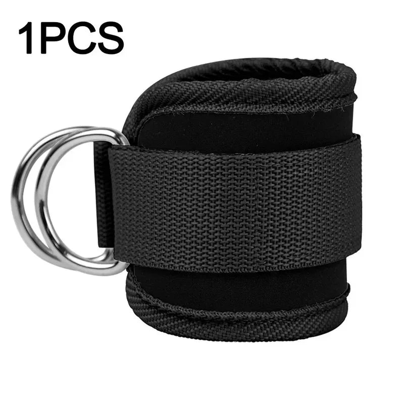 Juego de bandas de resistencia con tobilleras – Bandas elásticas de fitness con accesorios de tobillo para gimnasio, yoga, entrenamiento de fuerza y ejercicio en casa