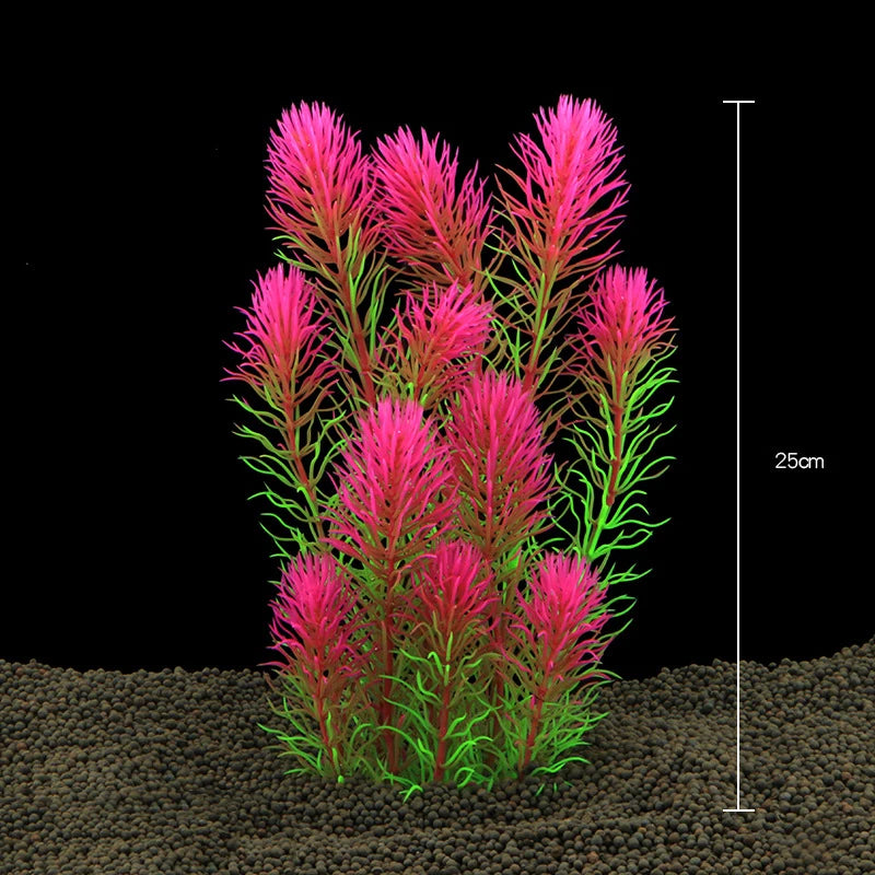 Artificial Aquarium Plants – Plastic Aquatic Underwater Plants for Fish Tank Decoration, Aquascaping & Aquarium Accessories