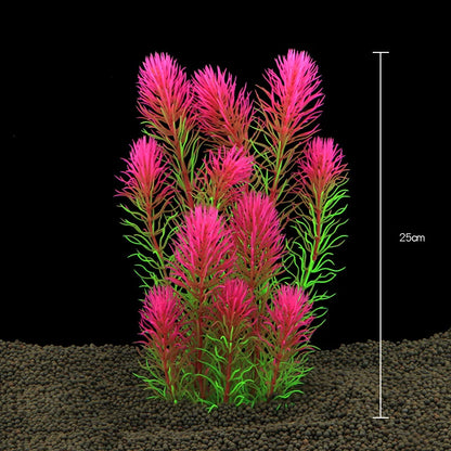 Artificial Aquarium Plants – Plastic Aquatic Underwater Plants for Fish Tank Decoration, Aquascaping & Aquarium Accessories
