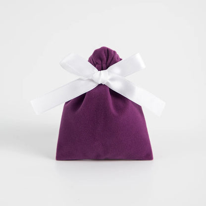 10 Bolsas de Terciopelo con Cordón – Bolsitas de Regalo con Cinta 10x12cm para Empaque de Joyas, Recuerdos de Boda, Almacenamiento de Viaje y Dulces