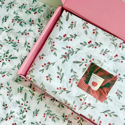 Christmas Santa Claus Bouquet Wrapping Paper – Colorful Festive Tissue Paper for Holiday Gift Wrapping, Flowers, Parties & DIY Crafts