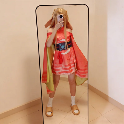 Cosmic Princess Kaguya Cosplay Costume – Full Dress Set with Headwear & Accessories | Anime Role Play Outfit (Halloween / Party)