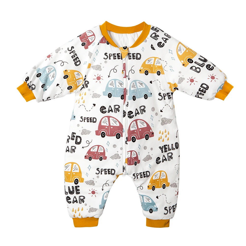 Baby Winter Sleeping Bag 1-4 Years – Warm Toddler Sleep Sack with Feet, Cute Girls' Growth Blanket & Cozy Sleepwear