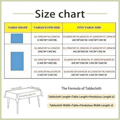 Christmas Candy Cane Gingerbread Waterproof Tablecloth – Winter Holiday Dining Table Cover for Kitchen, Home & Xmas Decor