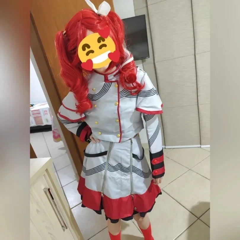 Anime Cosplay Costume Full Set with Wig & Shoes – Women's Halloween Outfit