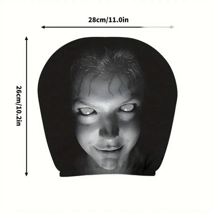 2 Fundas para Reposacabezas de Coche de Halloween con Temática de Terror – Fundas Elásticas Universales a Prueba de Polvo para Protección de Asientos