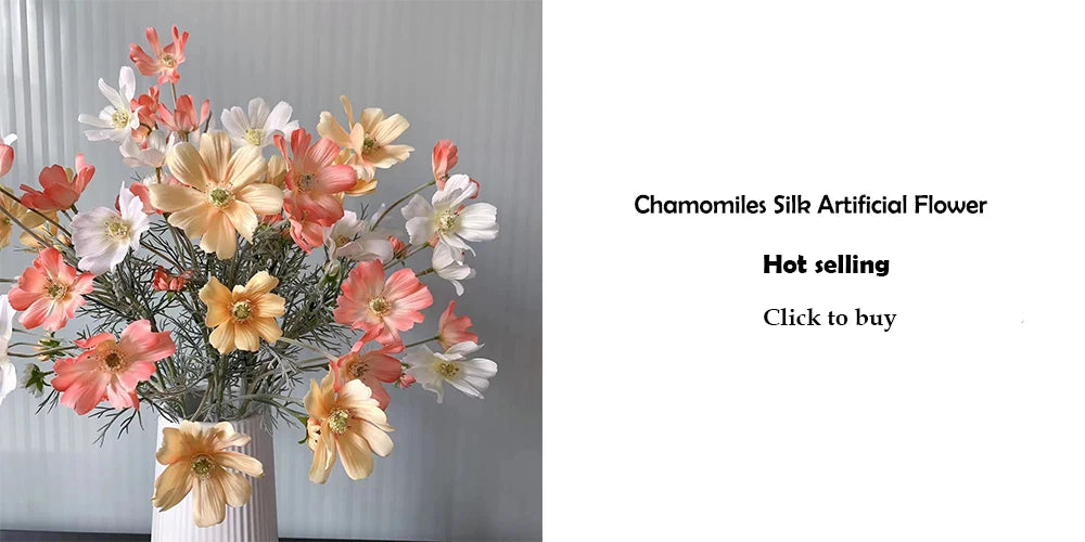 Artificial Poppy Flowers – Realistic Silk Faux Long Stem Flowers for Home Décor, Garden, Wedding Bridal Bouquets, Party Decoration & DIY Floral Arrangements