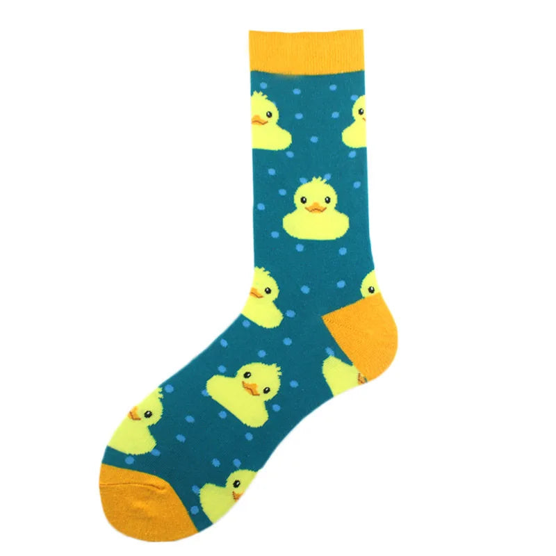 Funny Cotton Novelty Crew Socks – Alien, Planet, Shark, Dinosaur, Skateboard & Math Designs for Men & Women