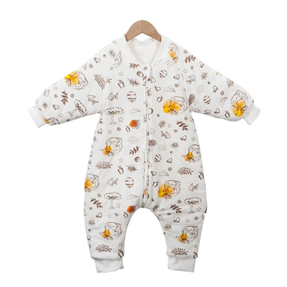 Baby Winter Sleeping Bag 1-4 Years – Warm Toddler Sleep Sack with Feet, Cute Girls' Growth Blanket & Cozy Sleepwear