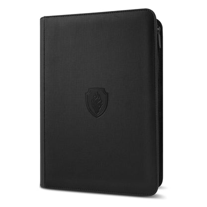 Carpeta con cremallera para cromos de 9 bolsillos | Álbum de cartas de carga lateral de 360 bolsillos con cubierta de cuero PU de primera calidad