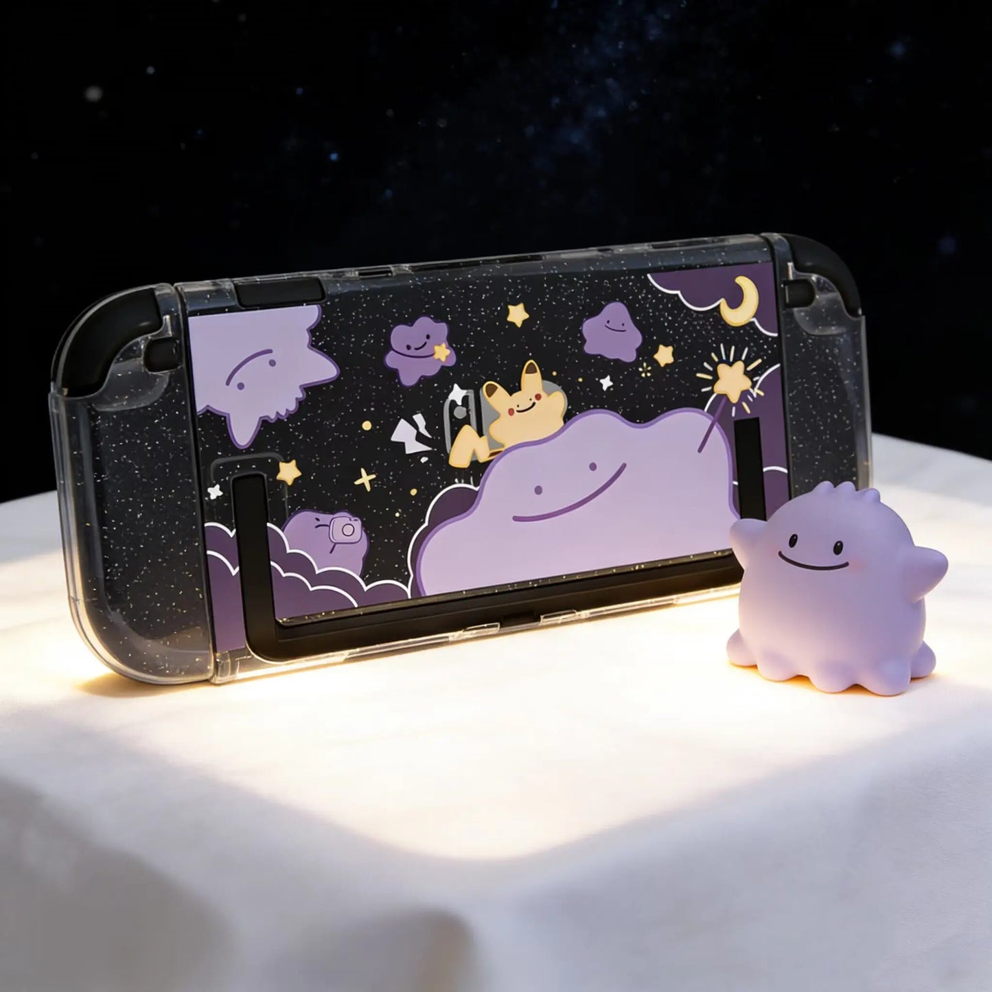 Pokémon Nintendo Switch 2 Protective Case – Split Ditto & Pikachu Anti-Scratch Cover for NS2 Console & Gaming Accessories