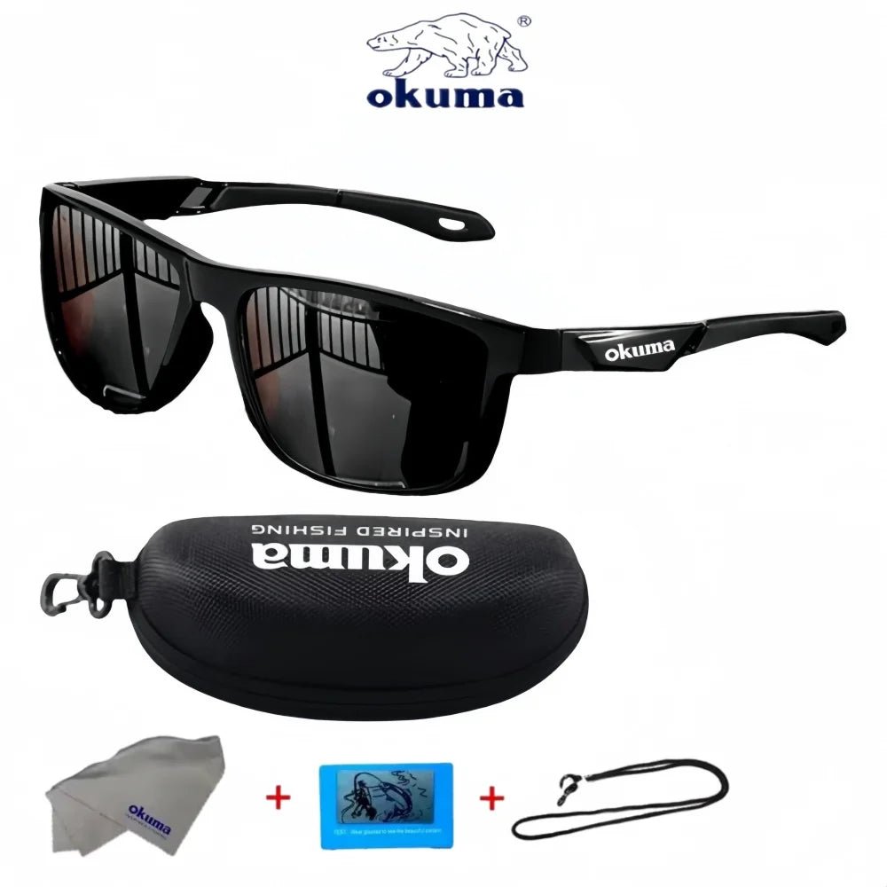 Okum Polarized Sunglasses – UV400 Anti-Glare Sports Eyewear for Cycling, Driving, Fishing & Outdoor Activities