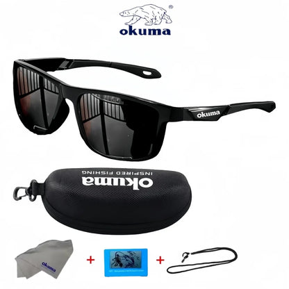 Okum Polarized Sunglasses – UV400 Anti-Glare Sports Eyewear for Cycling, Driving, Fishing & Outdoor Activities