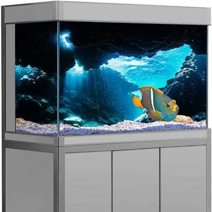 HD Cloud Aquarium Background Sticker – PVC Fish Tank Backdrop Wallpaper for Clear Underwater Scenery, Aquascaping & Aquarium Decoration
