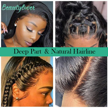 24/26 pulgadas de cabello humano brasileño liso para frontal de encaje – Cierre frontal de encaje transparente HD de 13x6 pre-arrancado | Extensión de cabello natural Remy