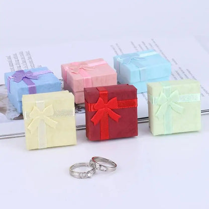 12PCS Fashion Jewelry Gift Boxes – Multi-Color Earring & Ring Packaging Boxes | Elegant Jewelry Holder for Gifts, Retail & Wholesale